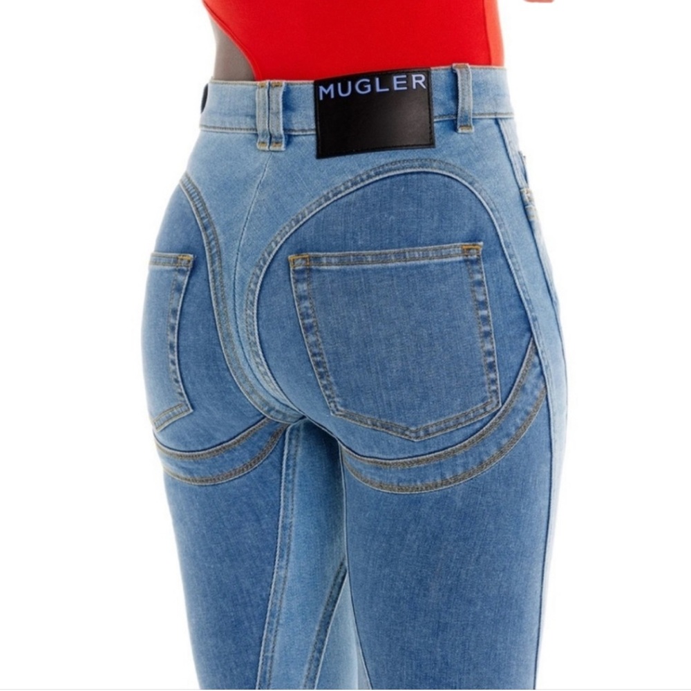 Mugler Skinny Spiral Jeans Size 42